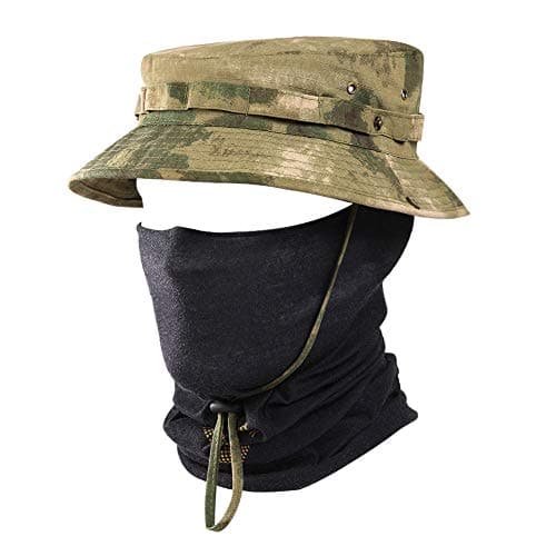 Tactical Fishing Camo Sun Protect Bucket Boonie Hat At-fg