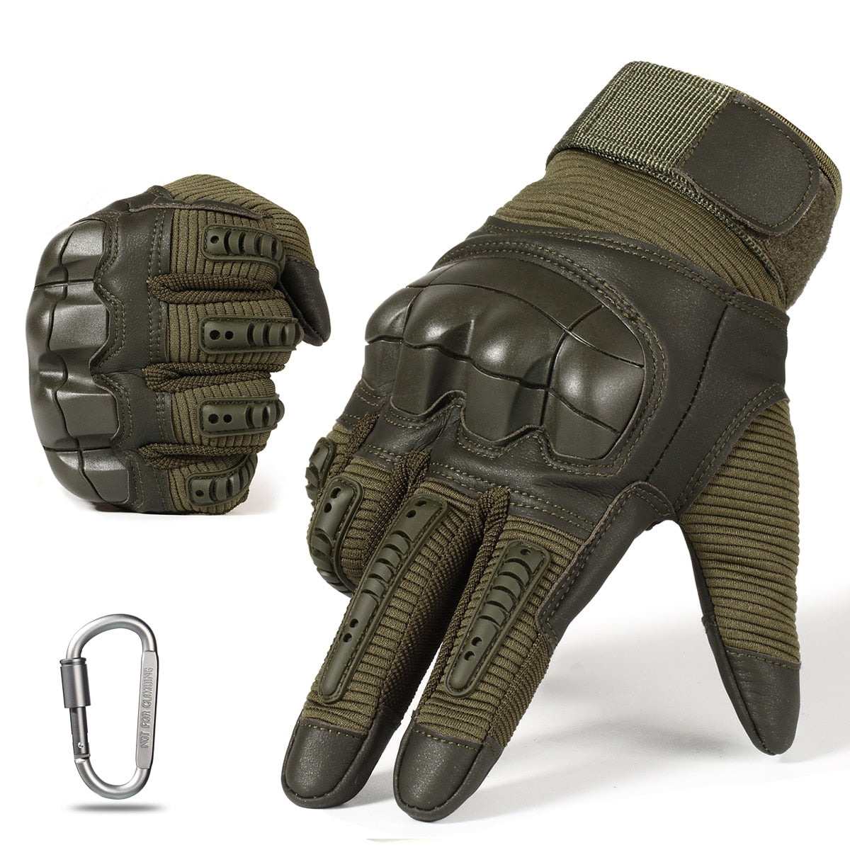 Tactical Military Rubber Hard Knuckle Outdoor Gloves