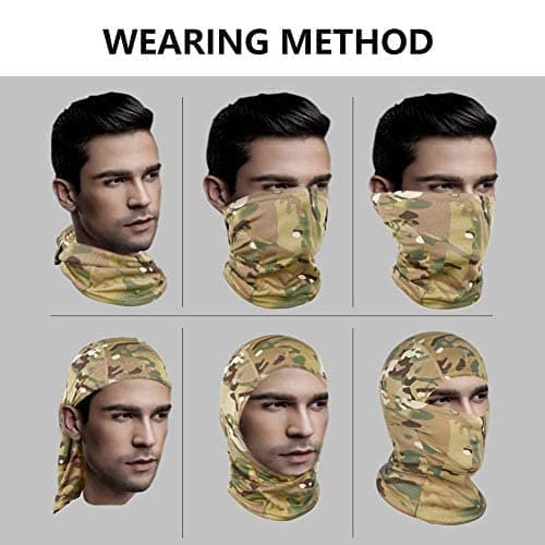 Hunting Tactical Heated Balaclava Face Mask For Cold Weather Winter Sk ...