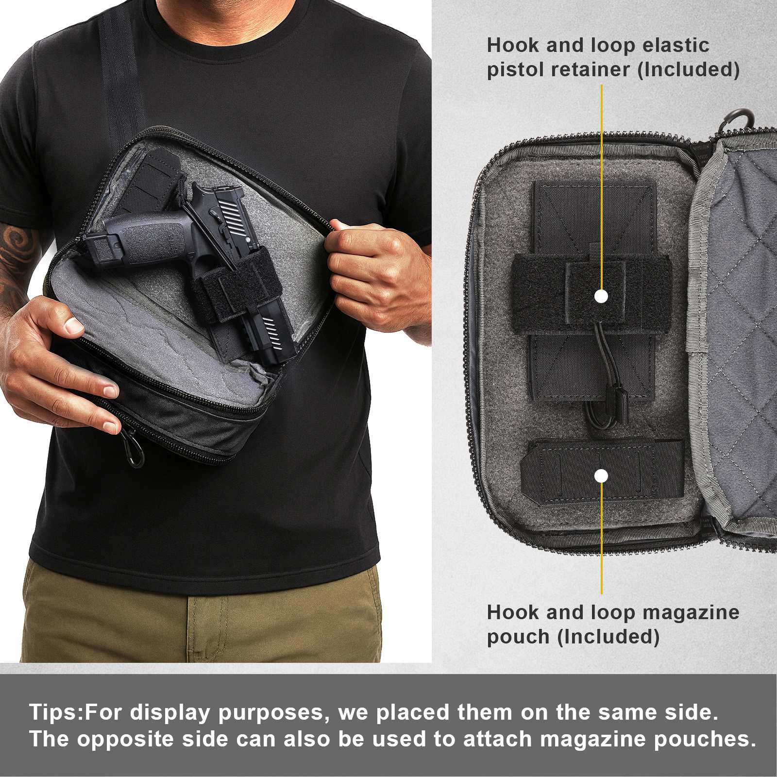 Concealed Carry Waist Bag – 420D Nylon Water-Resistant Fanny Pack