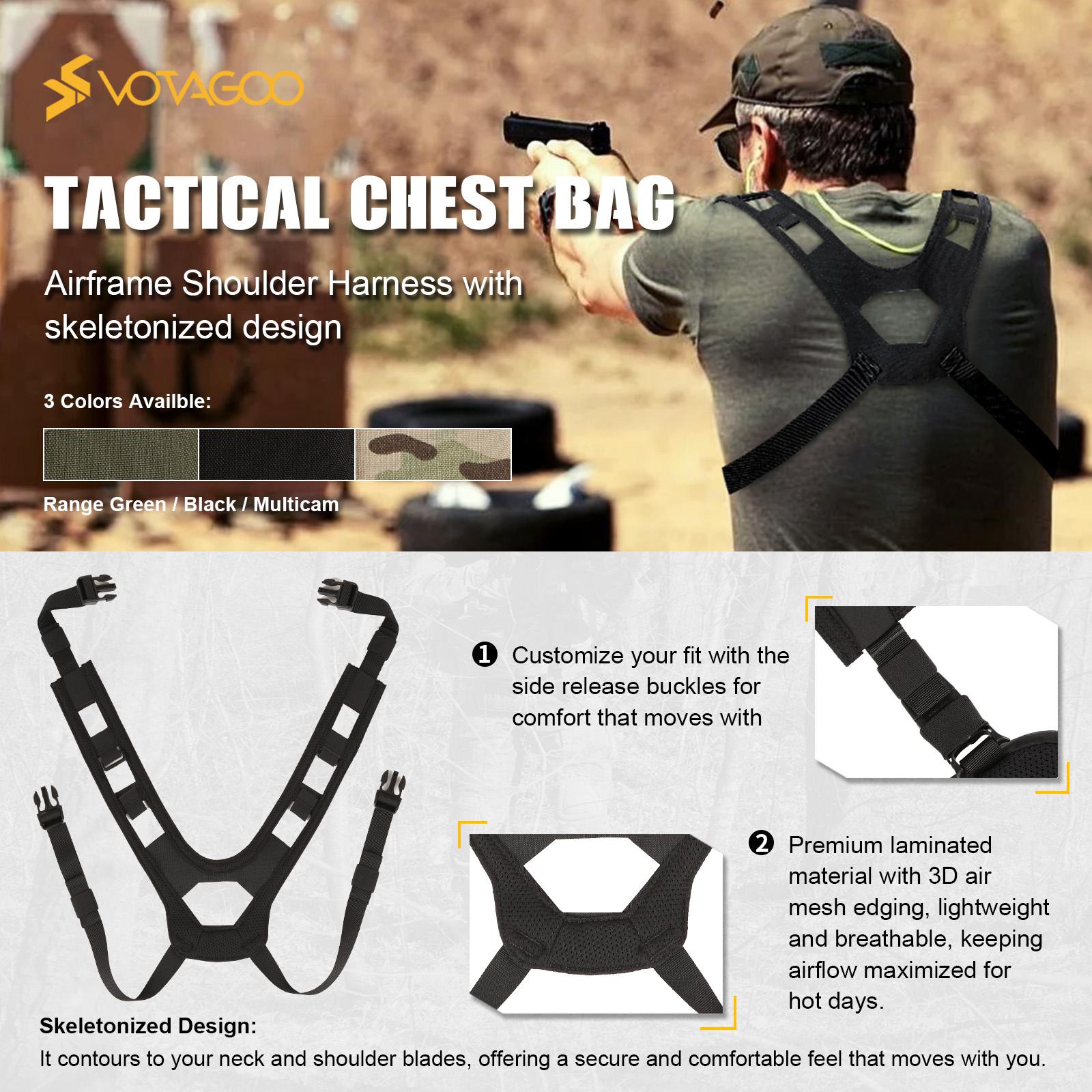 Tactical Chest Rig Bag Hypalon Molle Chest Rig