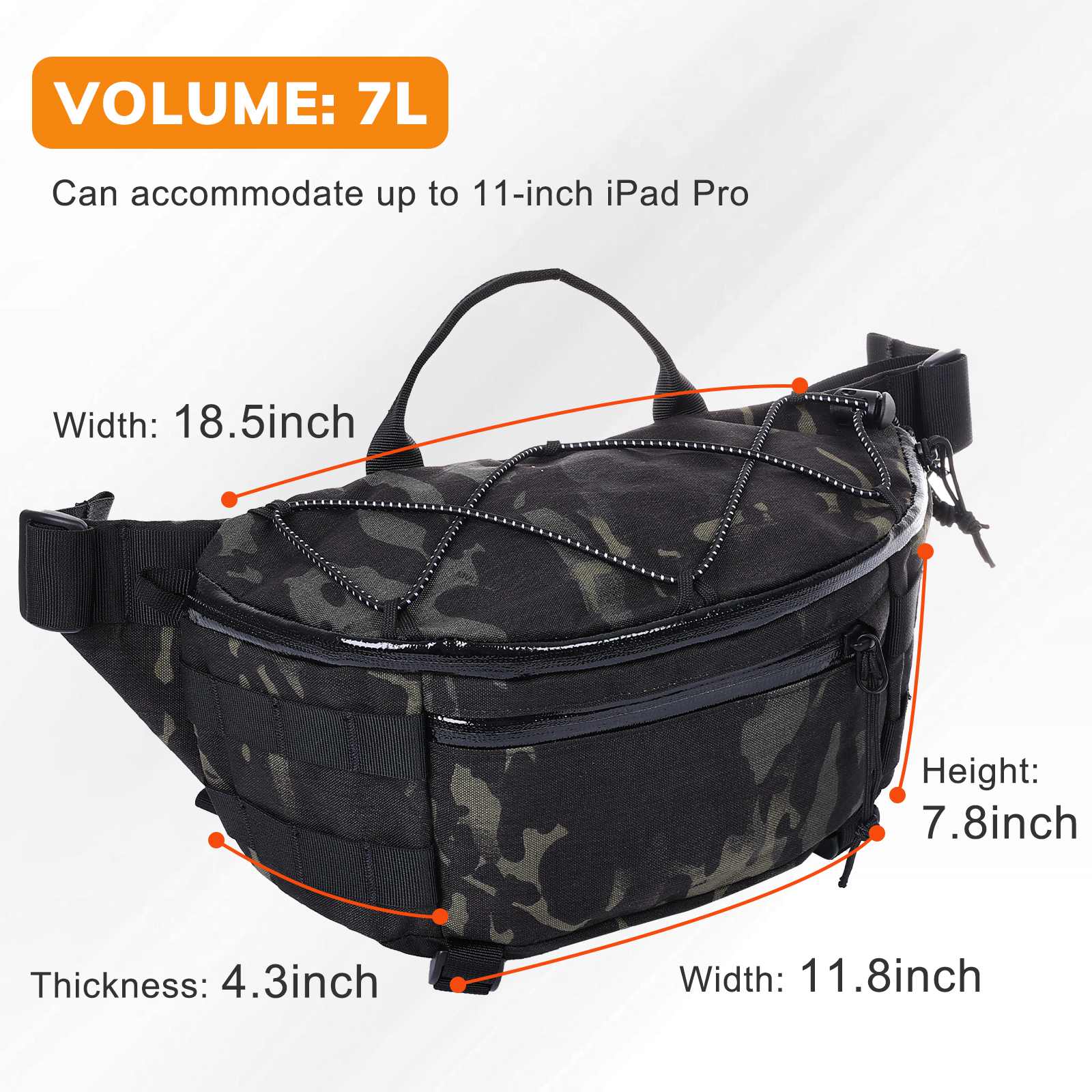VOTAGOO® X-Pac Nylon Waist Bag Fanny Pack