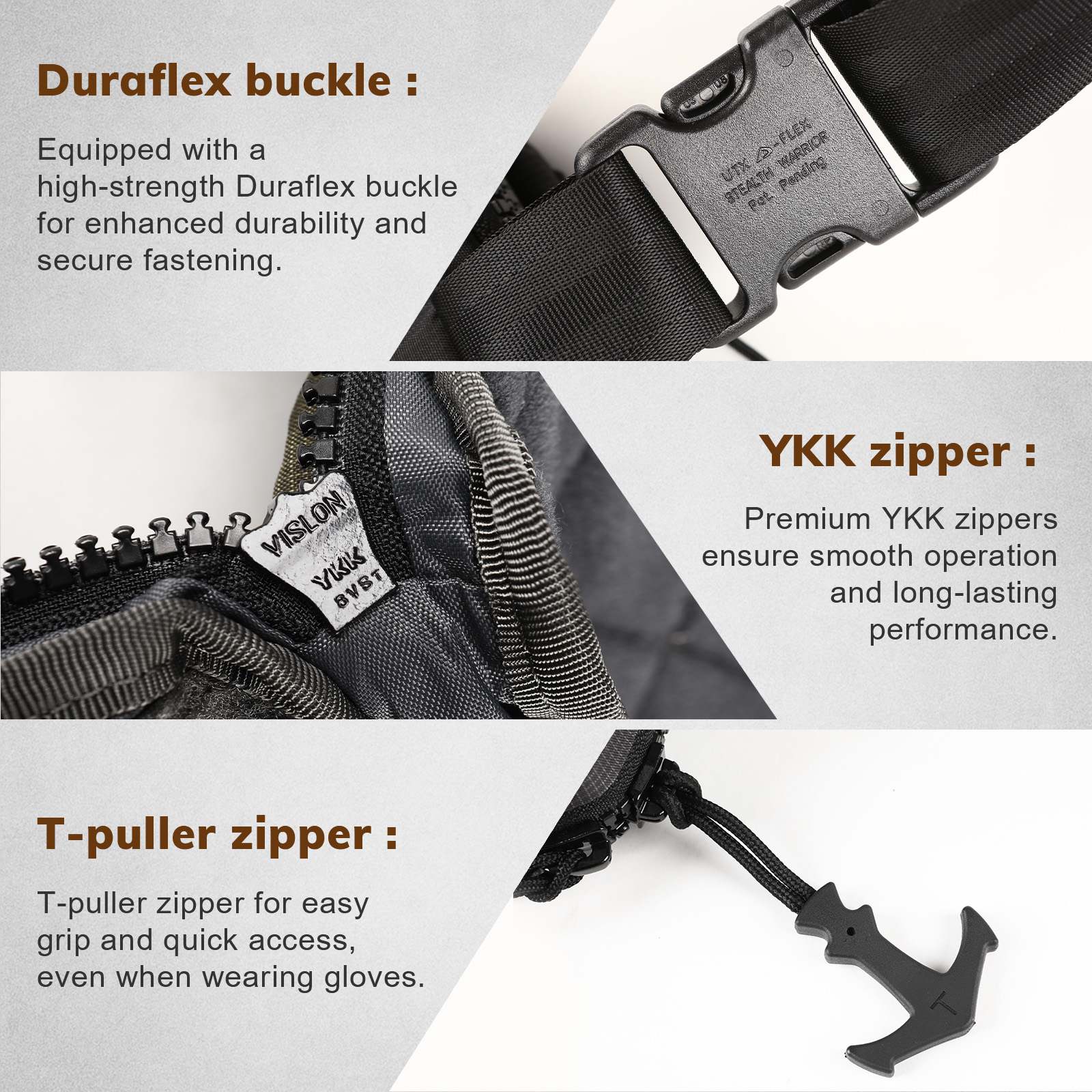 Concealed Carry Waist Bag – 420D Nylon Water-Resistant Fanny Pack