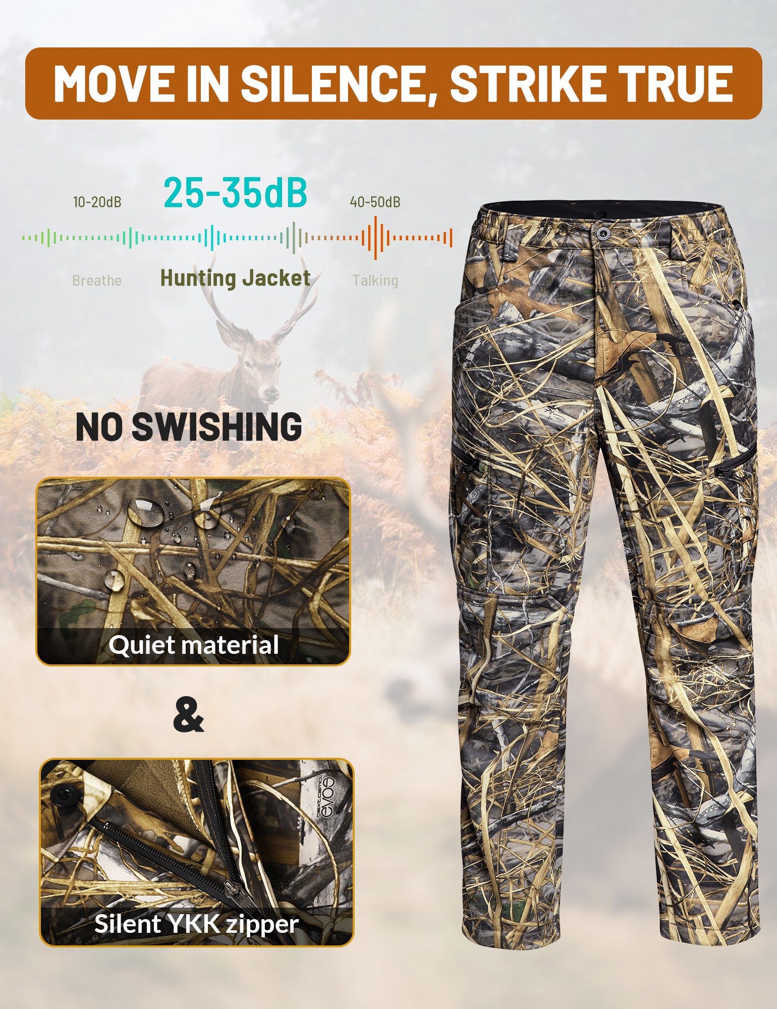 ANTARCTICA GEAR Hunting Heated Pants for Men with 12V 15000mAh Battery