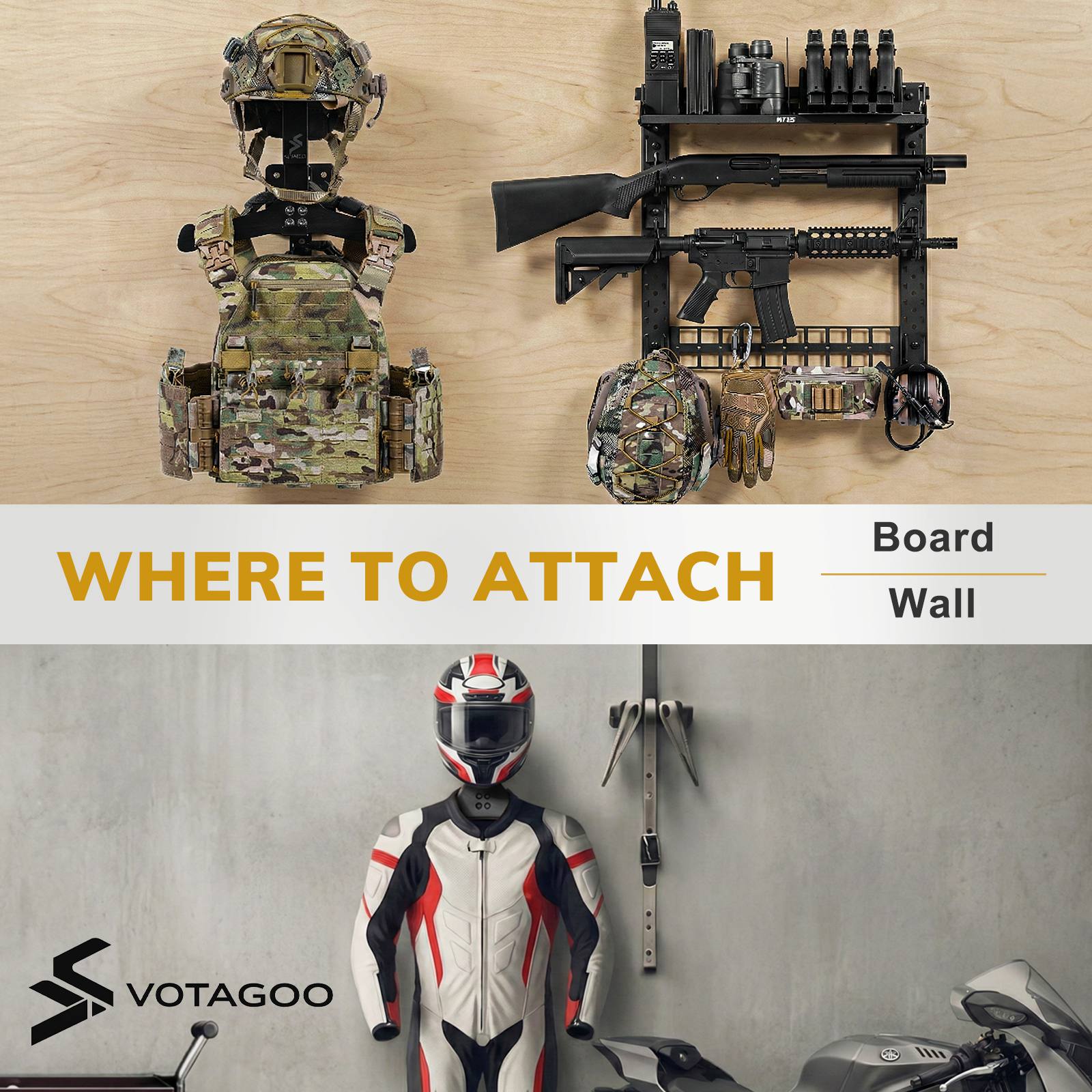 VOTAGOO® Gear Helmet Rack