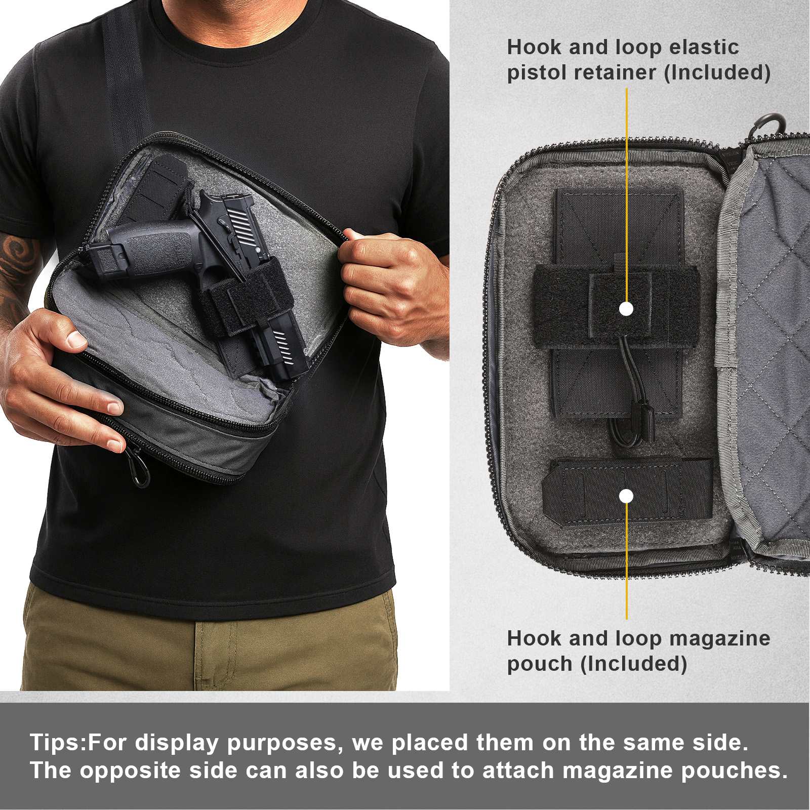 Concealed Carry Waist Bag – 420D Nylon Water-Resistant Fanny Pack