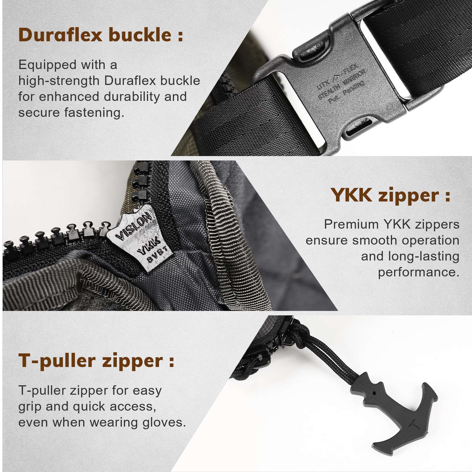 Concealed Carry Waist Bag – 420D Nylon Water-Resistant Fanny Pack