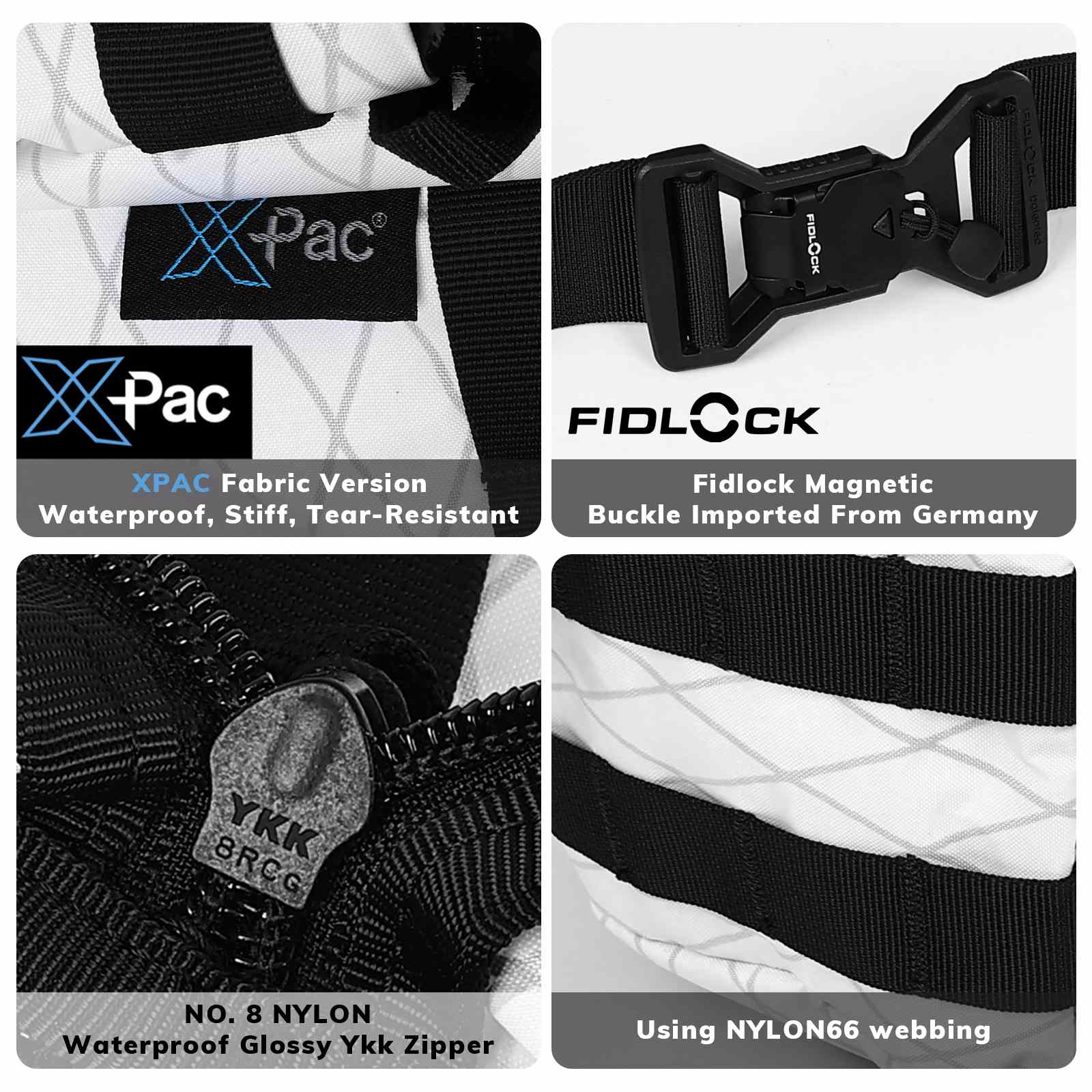 VOTAGOO® X-Pac Nylon Waist Bag Fanny Pack