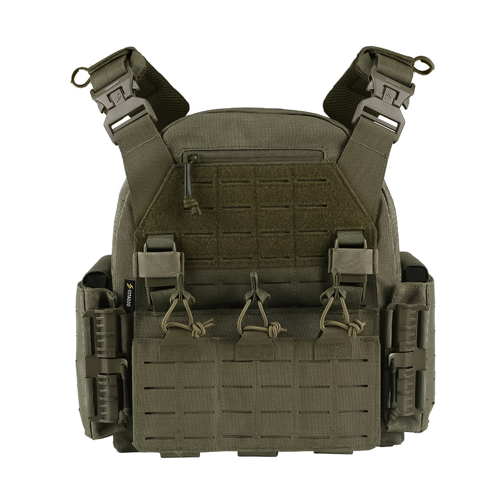 YAKEDA Gilet tactique militaire pour homme en nylon 1000D à libération rapide avec découpe au YAKEDA Gilet tactique militaire pour homme en nylon 1000D à libération rapide avec découpe au