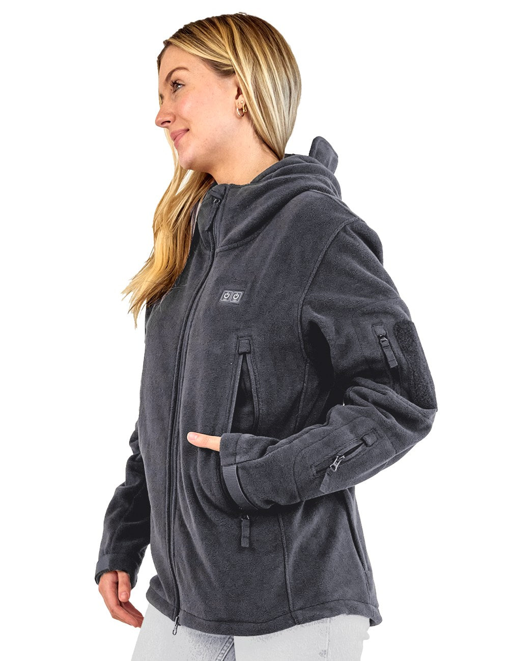 ANTARCTICA GEAR Heated Jacket, Polar Fleece Coat for Women ANTARCTICA