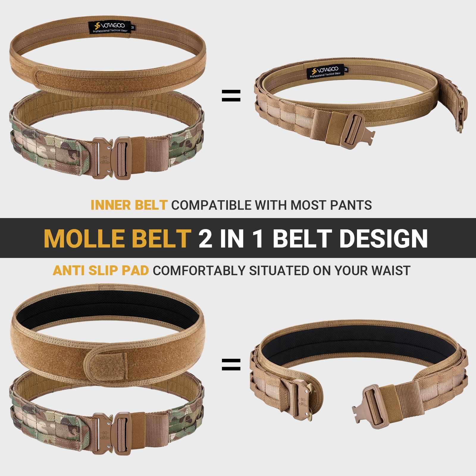 MOLLE Battle Belt with Quick Release Buckle