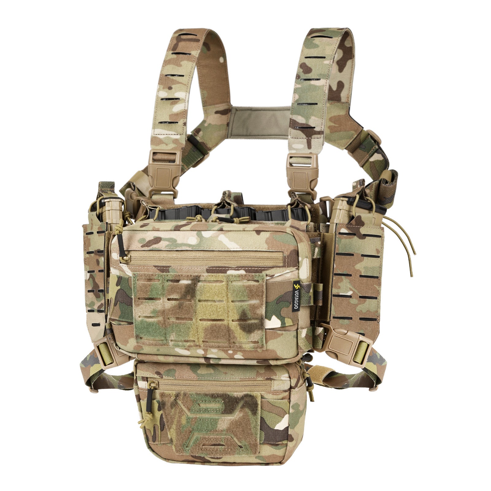 マルチカム プレートキャリア　VOTAGOO Votagoo Tactical Chest Rig，Molle Modular Micro Fight Chest Rigs