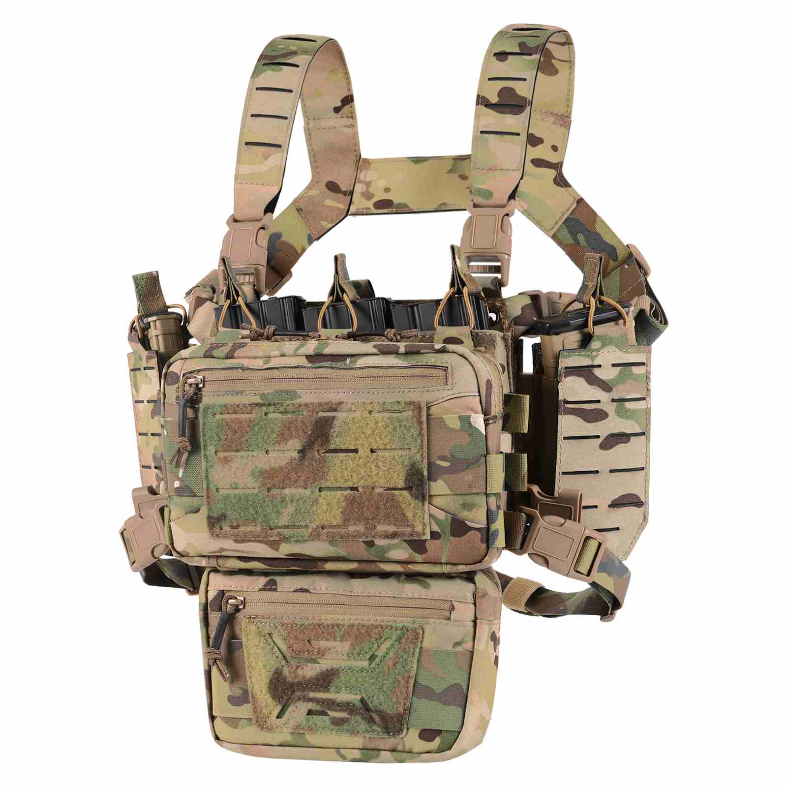 Votagoo Tactical Chest Rig,Molle Modular Micro Fight Chest Rigs Adjust