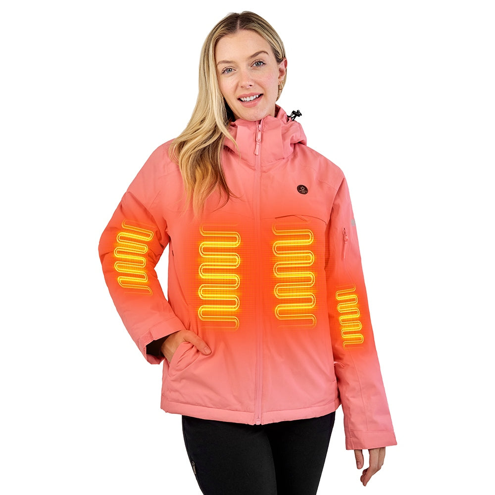 ANTARCTICA GEAR Heated Jacket, Ski Jacket Coat For Women Winter Coat