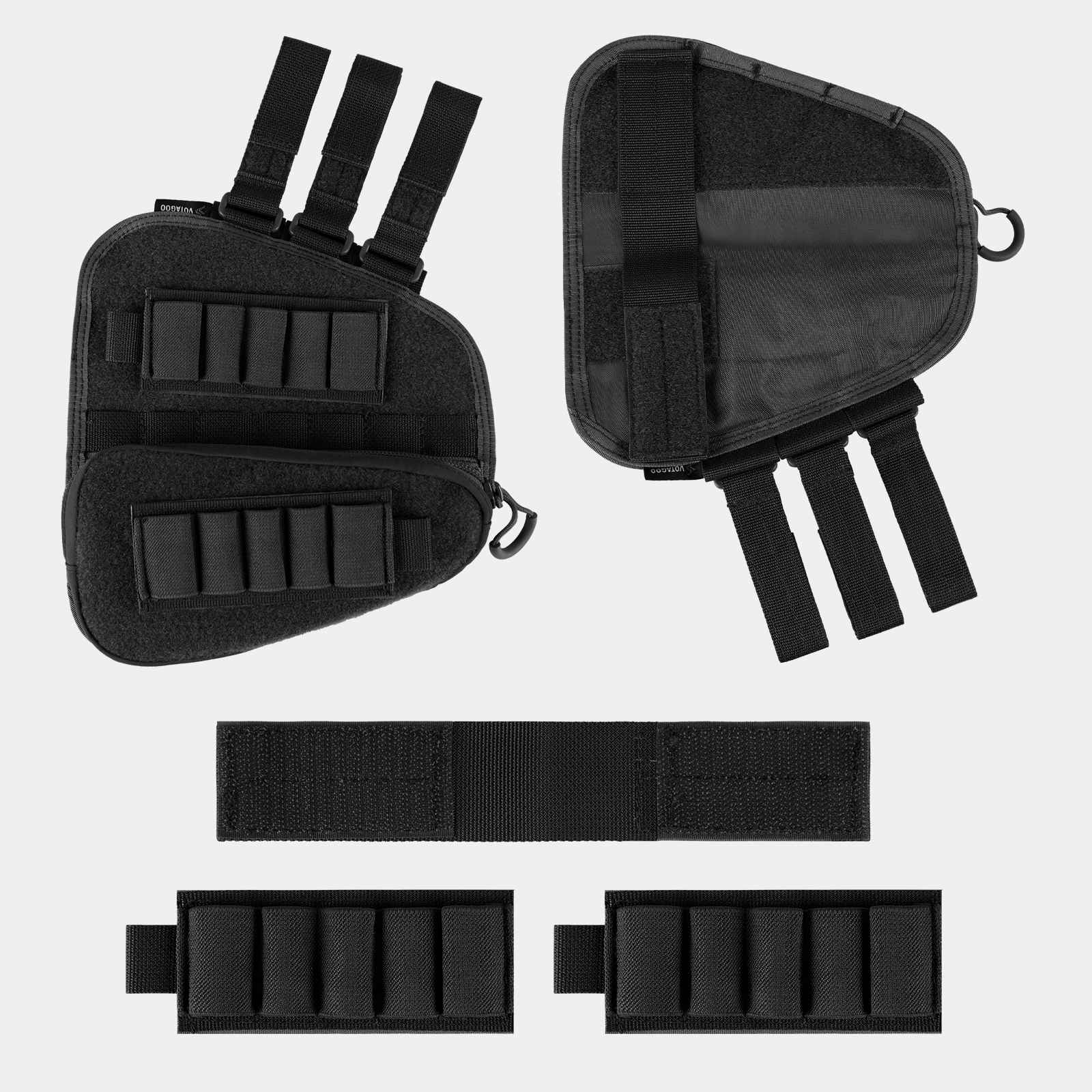 Tactical Gunstock Pouch Buttstock Shotgun Rifle Shell Holder