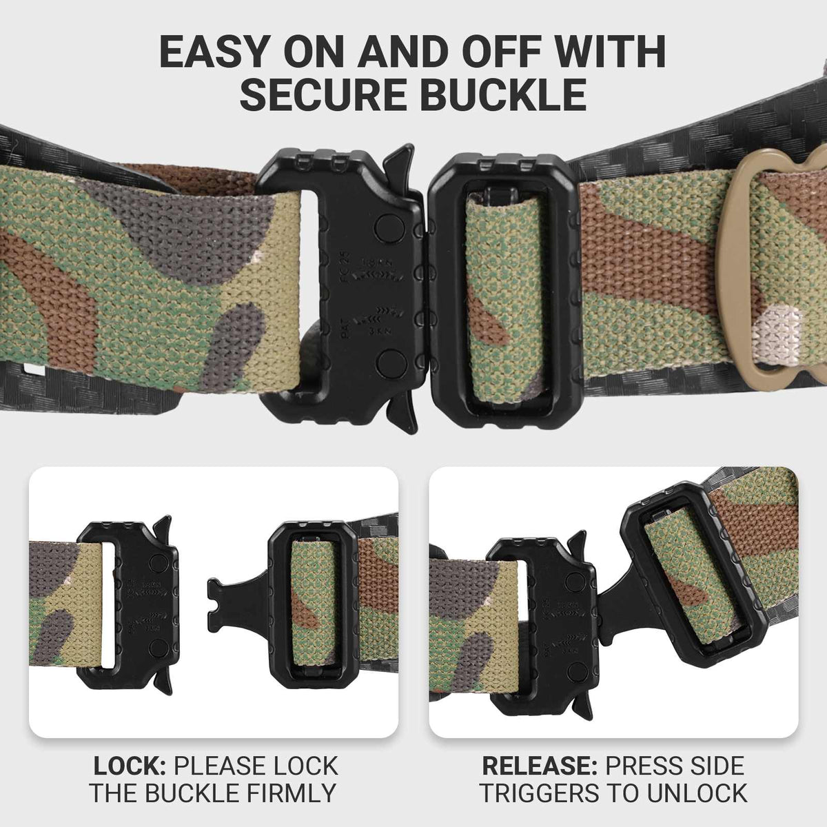 TMC 1.75 Tactical Belt With Quick-Release Buckle – MOLLE TMC 1.75 Tactical Belt With Quick-Release Buckle – MOLLE