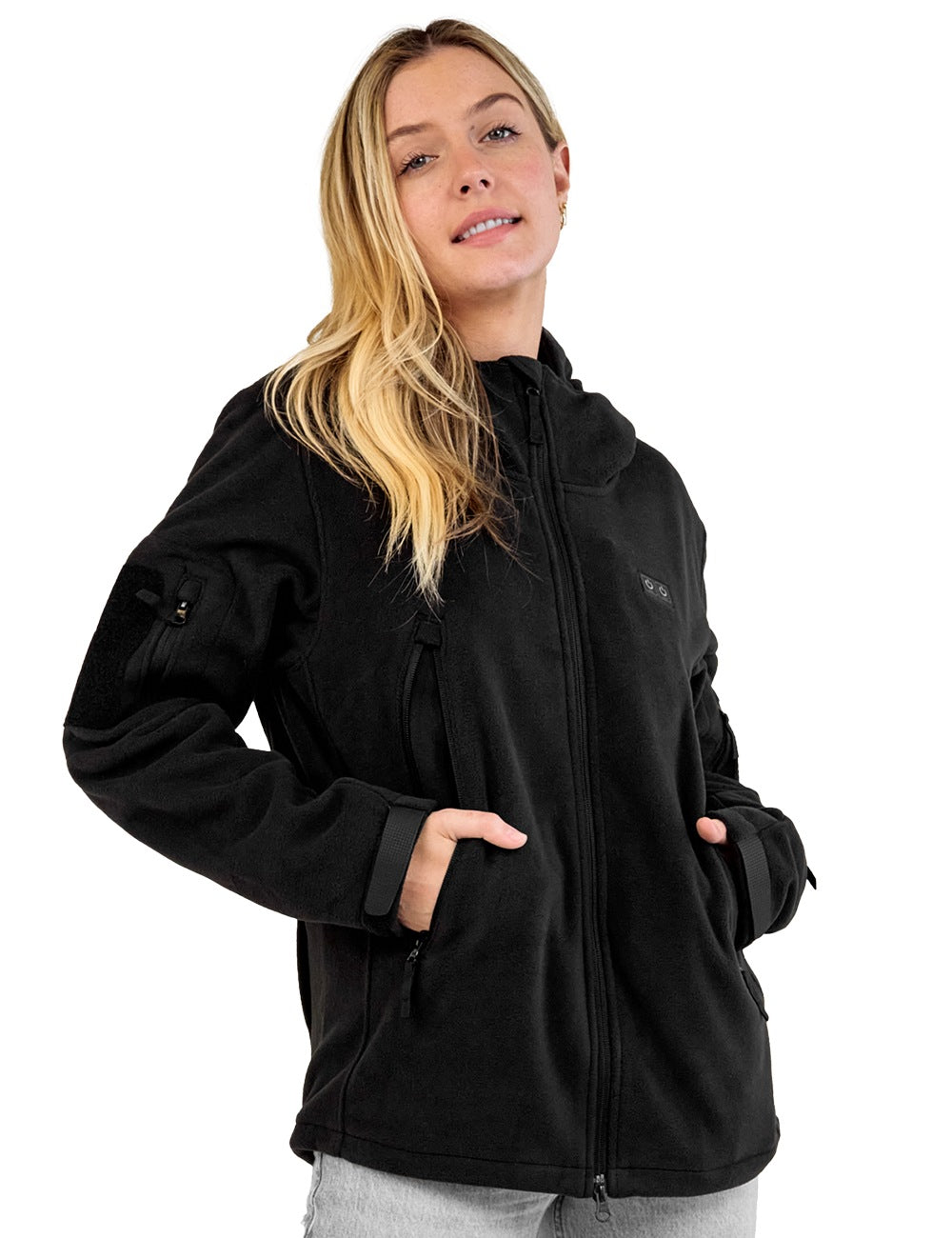 ANTARCTICA Fleece Heating Jacket, Fit Zip Hood Winter Jacket For Men