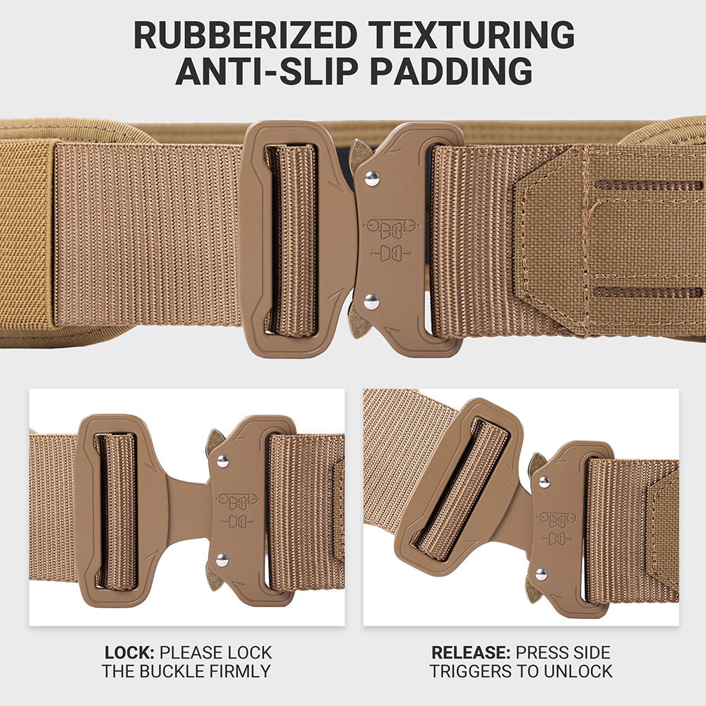 Tactical MOLLE Battle Belt with Quick Release Buckle