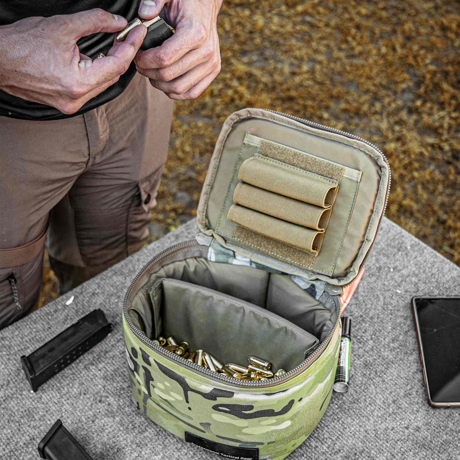 Tactical Ammo Bag, Ammos Transportation Bag for Pistol Rifle and Shotg ...