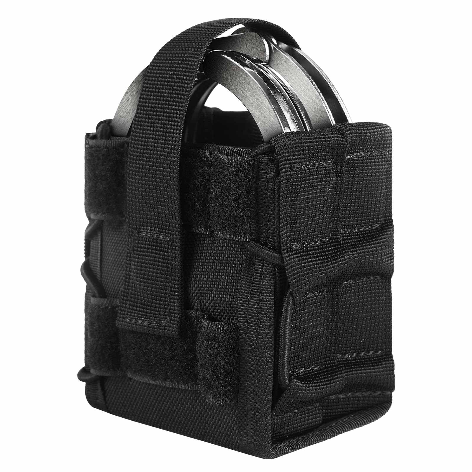 Double Handcuff Pouch Open-Top MOLLE Tactical Handcuff Holster