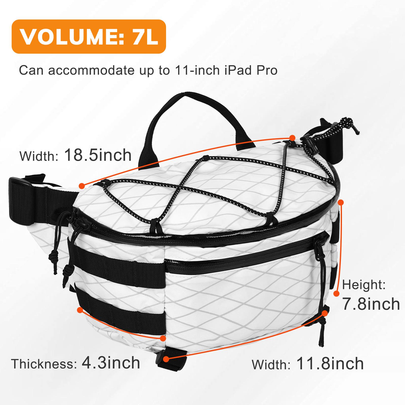 VOTAGOO® X-Pac Nylon Waist Bag Fanny Pack