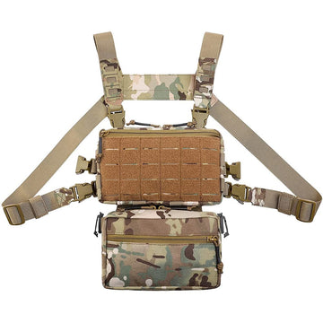 Tactical Chest Rig / Sub Abdominal Pouch Set