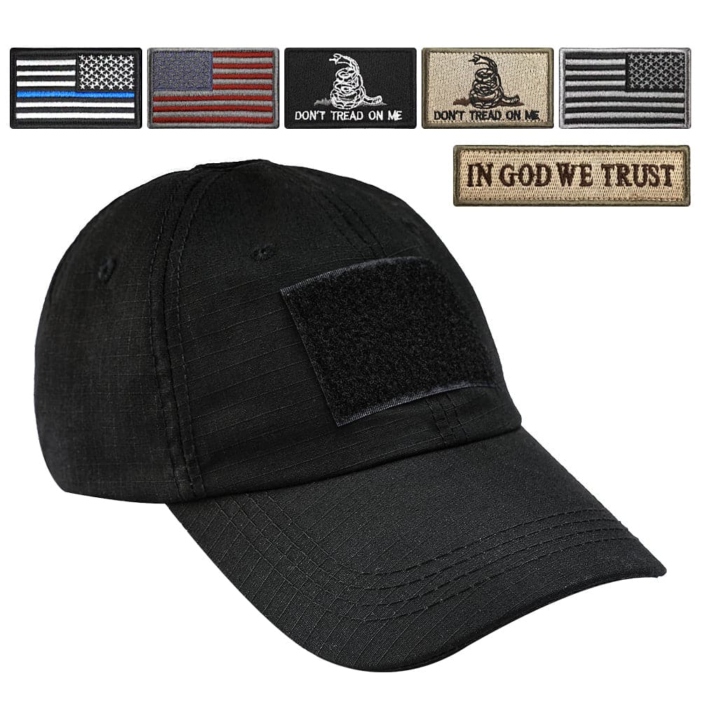 Hunting Tactical Operator Cap with 6 US Flag Patches