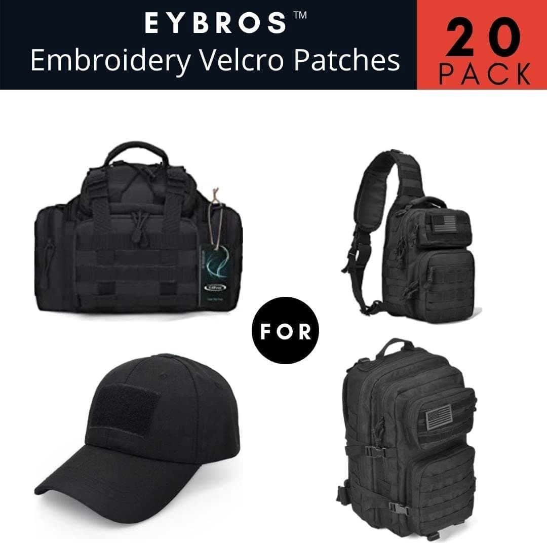 Tactical Morale Patch 20 Bundle-Set for Backpacks Hat Etc.