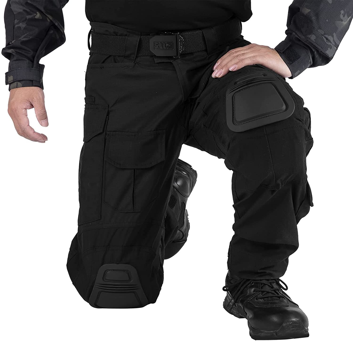 KRYDEX GEAR Pantalon tactique G3 avec genouillères, militaire, extérieur, airsoft, chasse, pour homme (camouflage), Noir , XXL KRYDEX GEAR Pantalon tactique G3 avec genouillères, militaire, extérieur, airsoft, chasse, pour homme (camouflage), Noir , XXL