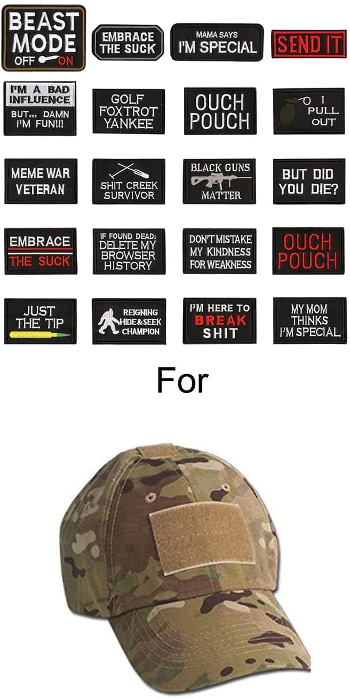 WZT 20 fun Tactical Army Morale patch full embroidery patch set