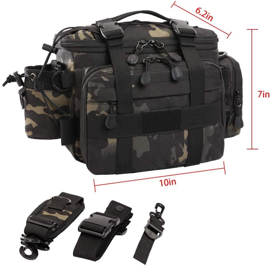 Fishing Tackle Storage Cross Body Sling Backpack