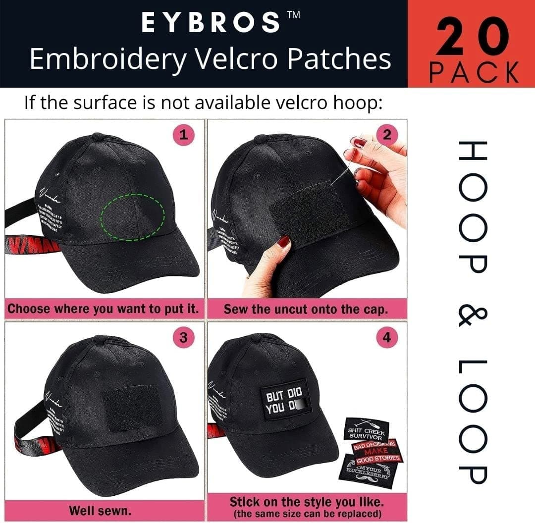 Tactical Morale Patch 20 Bundle-Set for Backpacks Hat Etc.