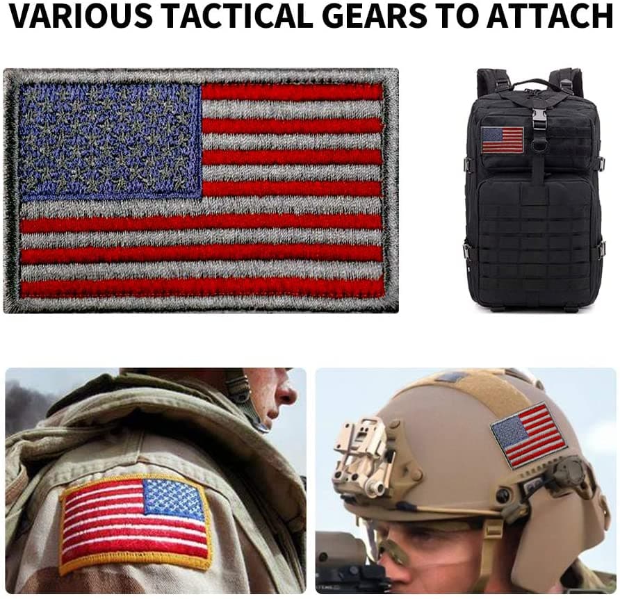 Tactical mountaineering clothes hats 6 Pcs USA Flag Patch