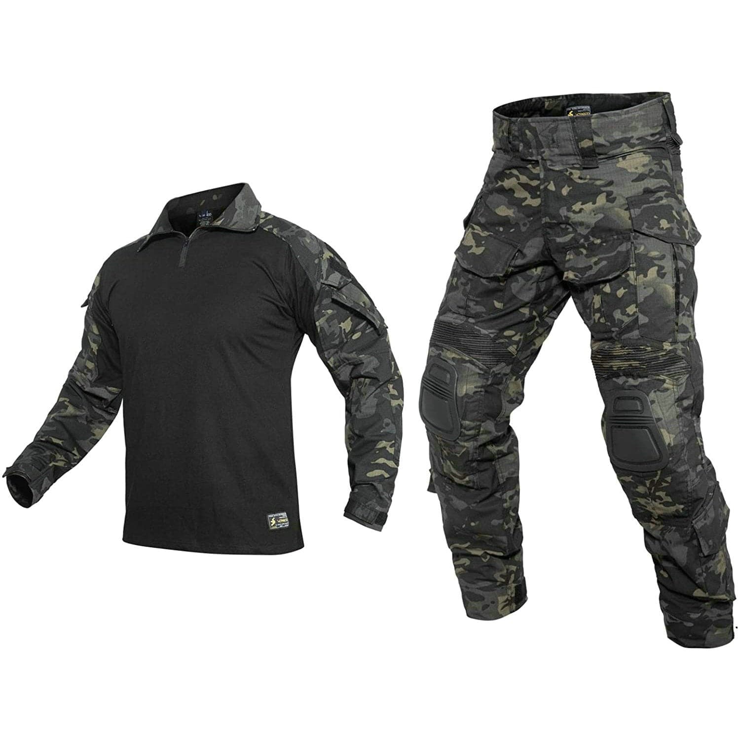 Army Tactical Desert Combat Suits with Knee Pads