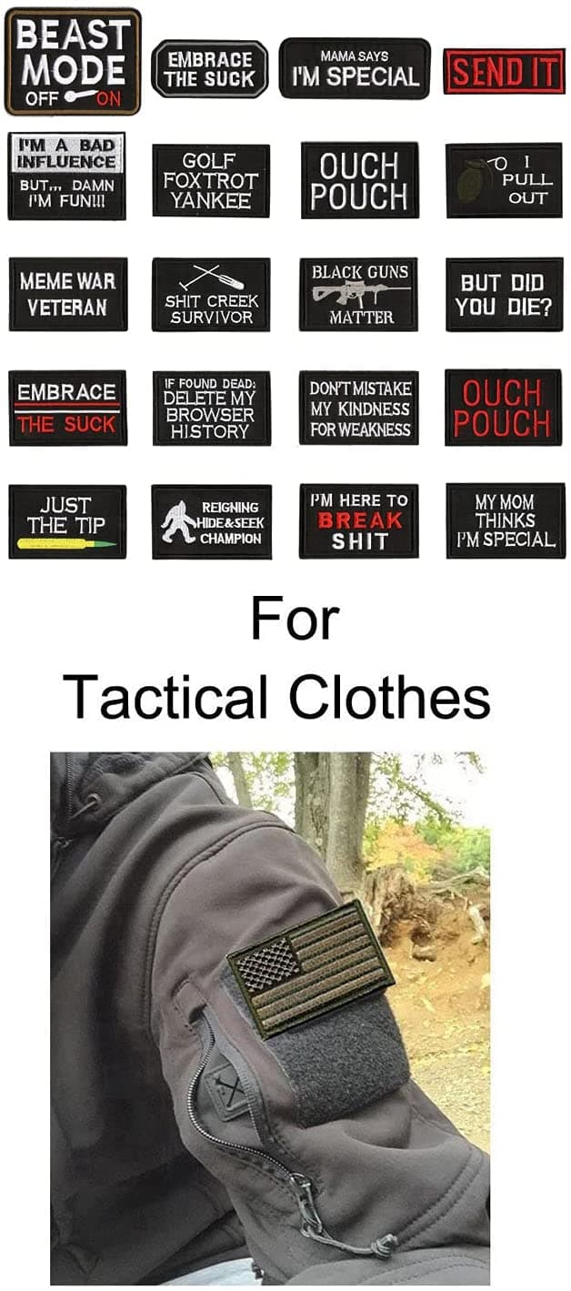 WZT 20 fun Tactical Army Morale patch full embroidery patch set