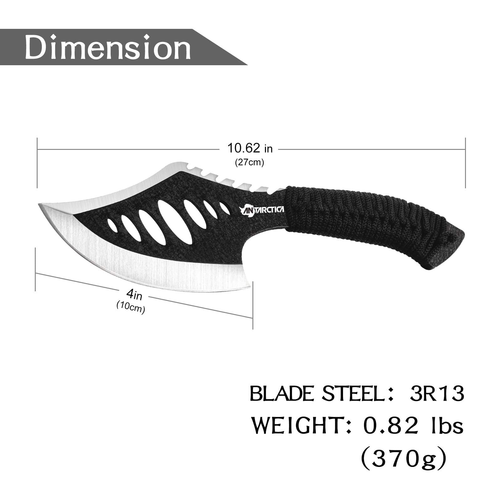 Hache de lancer hache tactique Tomahawk avec gaine en nylon