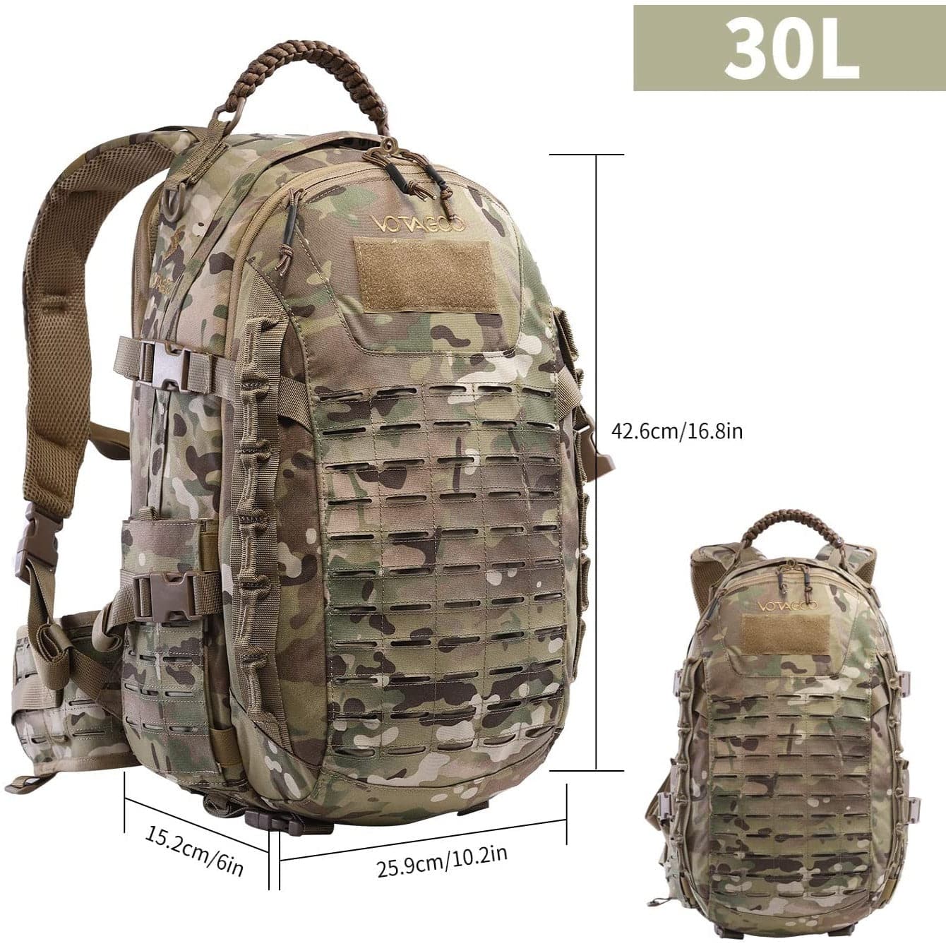 Tactical Assault Hiking Camping Backpack  30L - Molle
