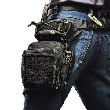 Drop Leg Bag for Men Military Tactical Thigh Pack Pouch