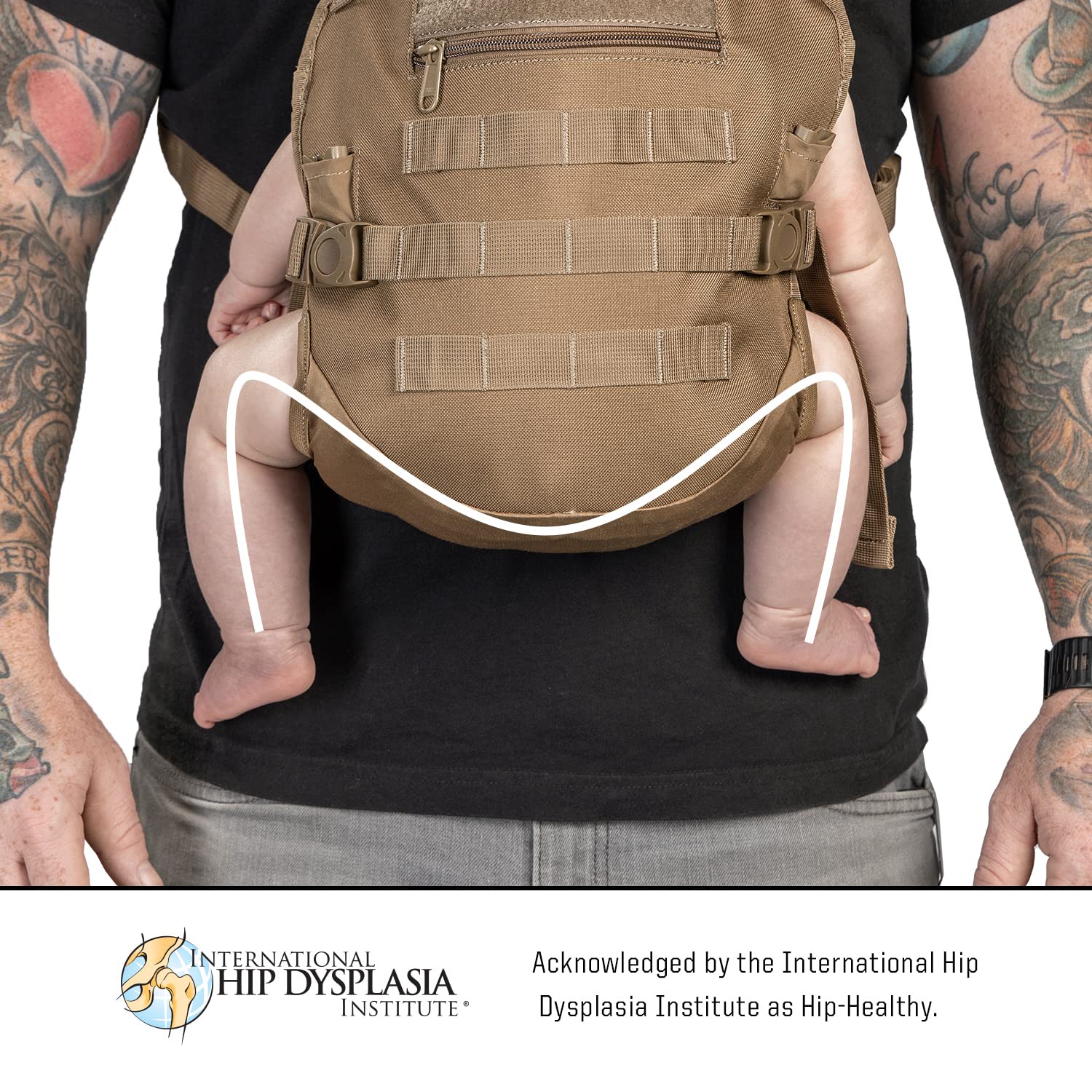 Mens Tactical Baby Carrier for Infants and Toddlers 8-33 lbs