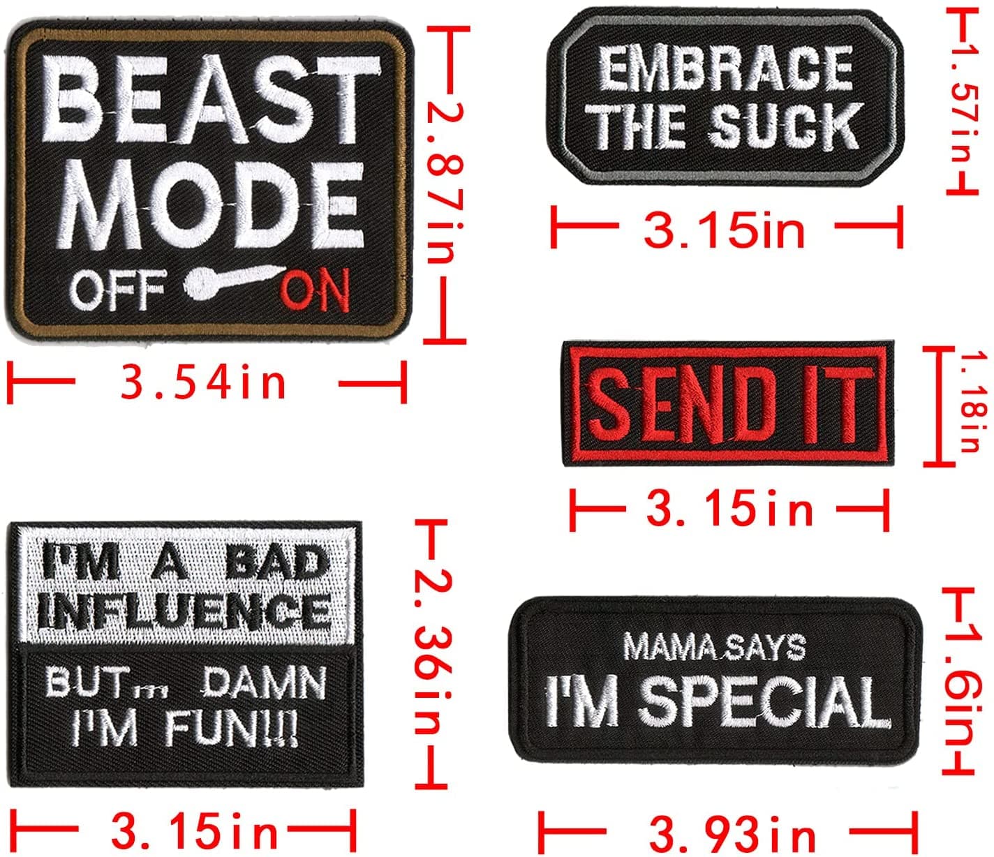 WZT 20 fun Tactical Army Morale patch full embroidery patch set