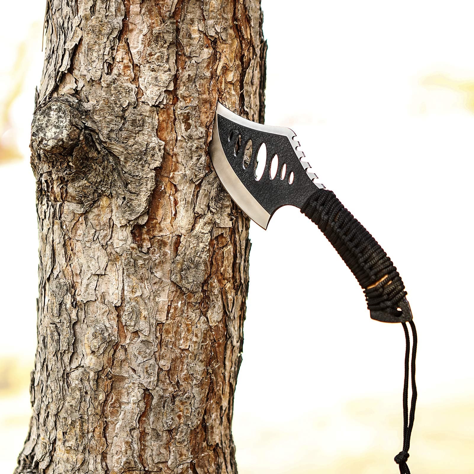 Hache de lancer hache tactique Tomahawk avec gaine en nylon