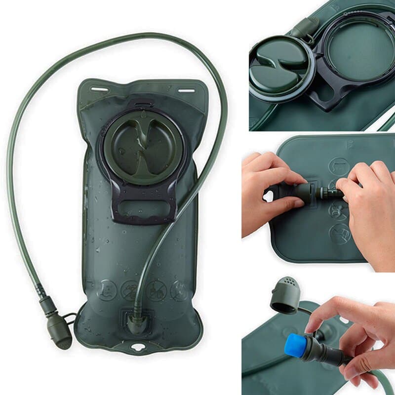 Sac à vessie d'hydratation de stockage d'eau verte militaire