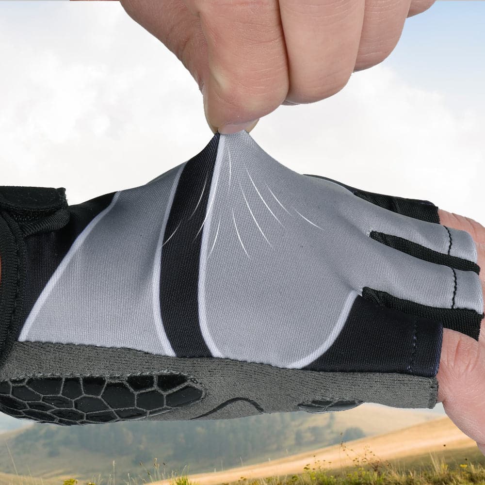 Work Breathable Shock-absorption Bicycle Fingerless Glove