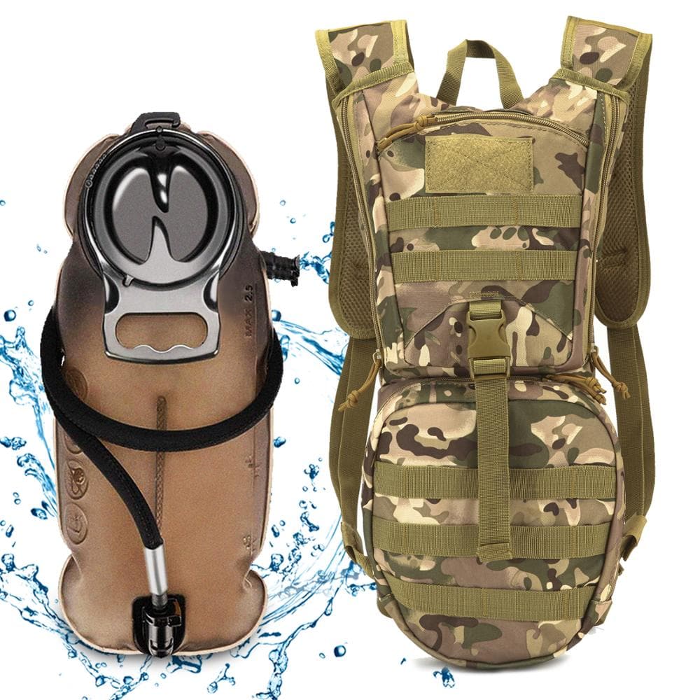 Tactical Hydration Pack Backpack With 3L Water Bladder – ANTARCTICA ...