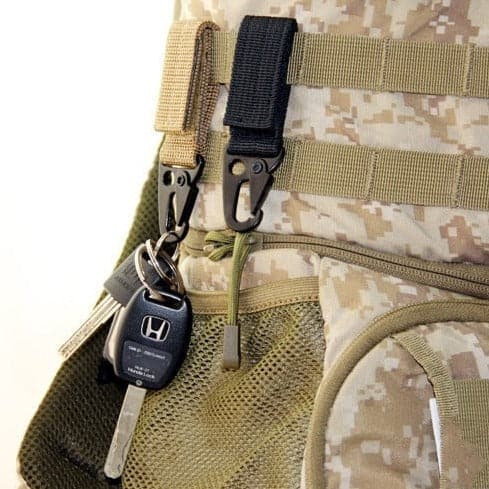 Nylon Tactical Backpack Key Hook Webbing Buckle Hanging