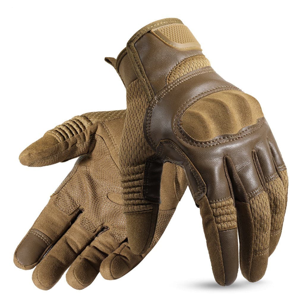 Combat Outdoor Climbing Glove Protective Gear PU Leather