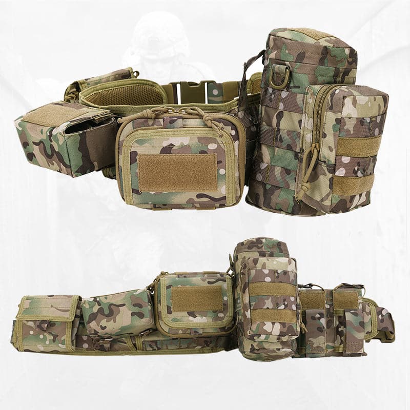 Military Padded Belt 1000D Nylon Molle Waist Combat Bag