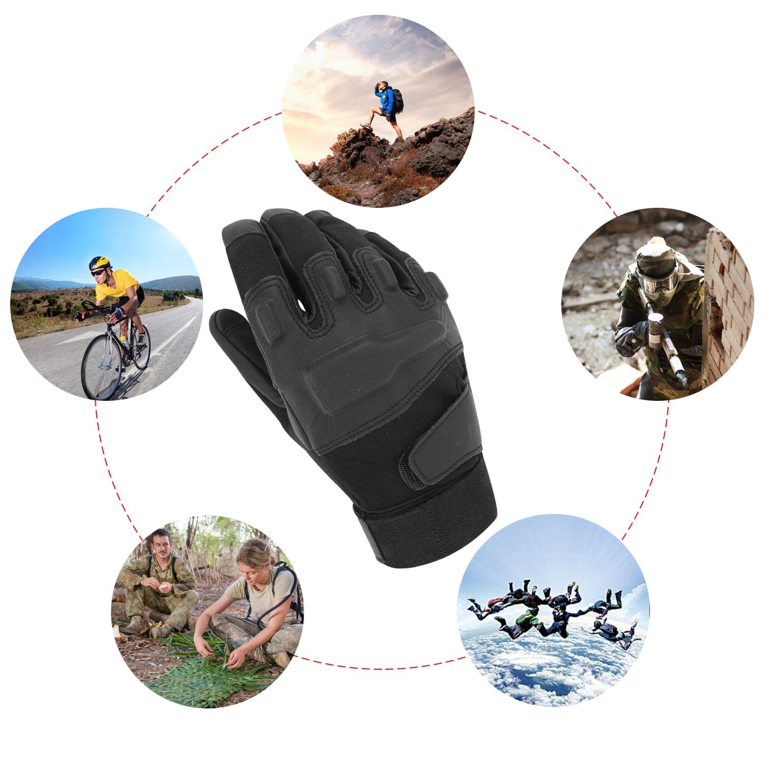 Tactical Combat Gloves For Outdoor Motorcycle Cycling – ANTARCTICA